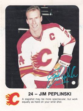 1986-87 Red Rooster Calgary Flames #NNO Jim Peplinski Front
