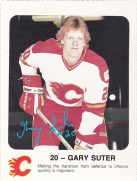 1986-87 Red Rooster Calgary Flames #NNO Gary Suter Front