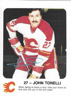 1986-87 Red Rooster Calgary Flames #NNO John Tonelli Front