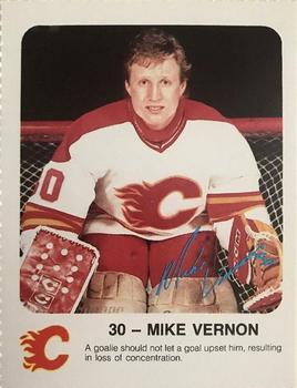 1986-87 Red Rooster Calgary Flames #NNO Mike Vernon Front