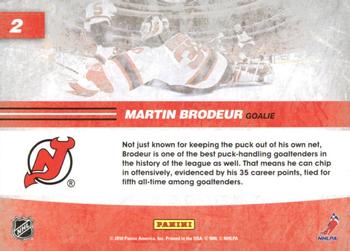 2010-11 Score - Net Cam #2 Martin Brodeur Back