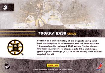 2010-11 Score - Net Cam #3 Tuukka Rask Back