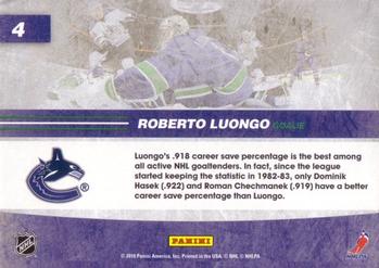 2010-11 Score - Net Cam #4 Roberto Luongo Back