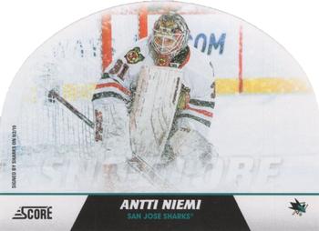 2010-11 Score - Snow Globe Die Cut #10 Antti Niemi Front