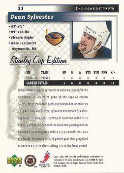 1999-00 Upper Deck MVP Stanley Cup Edition #11 Dean Sylvester Back