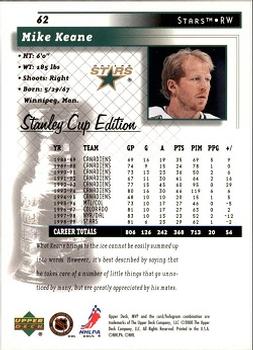 1999-00 Upper Deck MVP Stanley Cup Edition #62 Mike Keane Back