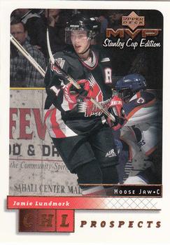 1999-00 Upper Deck MVP Stanley Cup Edition #211 Jamie Lundmark Front