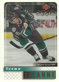 1999-00 Upper Deck MVP Stanley Cup Edition #1 Teemu Selanne Front
