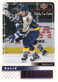1999-00 Upper Deck MVP Stanley Cup Edition #97 David Legwand Front