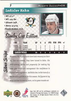 1999-00 Upper Deck MVP Stanley Cup Edition - Silver Script #7 Ladislav Kohn Back