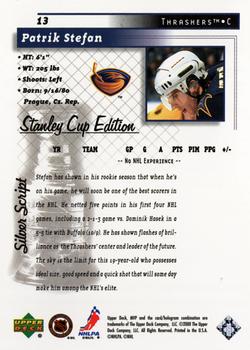 1999-00 Upper Deck MVP Stanley Cup Edition - Silver Script #13 Patrik Stefan Back