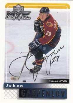 1999-00 Upper Deck MVP Stanley Cup Edition - Silver Script #14 Johan Garpenlov Front