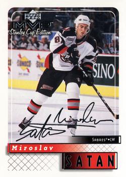 1999-00 Upper Deck MVP Stanley Cup Edition - Silver Script #23 Miroslav Satan Front