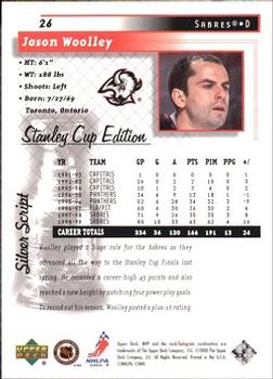1999-00 Upper Deck MVP Stanley Cup Edition - Silver Script #26 Jason Woolley Back