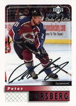 1999-00 Upper Deck MVP Stanley Cup Edition - Silver Script #54 Peter Forsberg Front