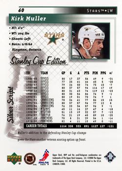 1999-00 Upper Deck MVP Stanley Cup Edition - Silver Script #60 Kirk Muller Back