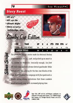 1999-00 Upper Deck MVP Stanley Cup Edition - Silver Script #70 Stacy Roest Back