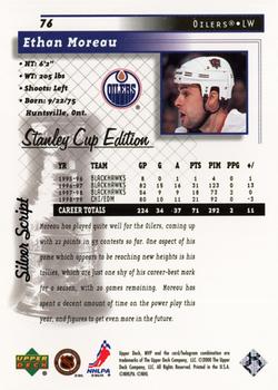 1999-00 Upper Deck MVP Stanley Cup Edition - Silver Script #76 Ethan Moreau Back