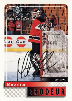 1999-00 Upper Deck MVP Stanley Cup Edition - Silver Script #104 Martin Brodeur Front