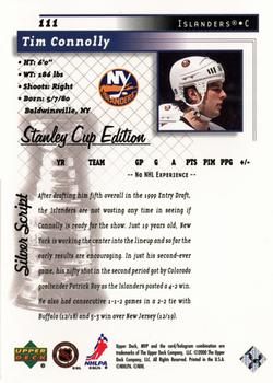 1999-00 Upper Deck MVP Stanley Cup Edition - Silver Script #111 Tim Connolly Back