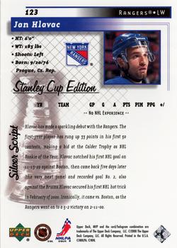 1999-00 Upper Deck MVP Stanley Cup Edition - Silver Script #123 Jan Hlavac Back