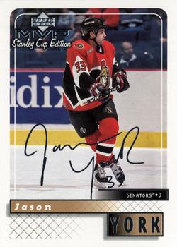 1999-00 Upper Deck MVP Stanley Cup Edition - Silver Script #129 Jason York Front
