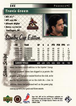 1999-00 Upper Deck MVP Stanley Cup Edition - Silver Script #141 Travis Green Back