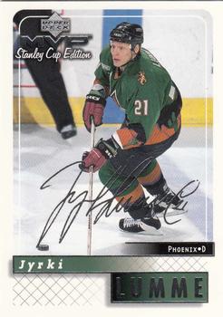 1999-00 Upper Deck MVP Stanley Cup Edition - Silver Script #143 Jyrki Lumme Front