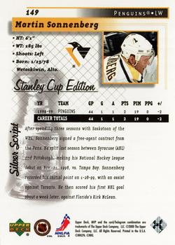 1999-00 Upper Deck MVP Stanley Cup Edition - Silver Script #149 Martin Sonnenberg Back