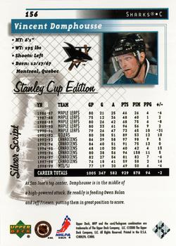 1999-00 Upper Deck MVP Stanley Cup Edition - Silver Script #156 Vincent Damphousse Back