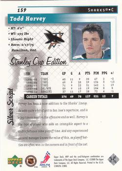 1999-00 Upper Deck MVP Stanley Cup Edition - Silver Script #159 Todd Harvey Back