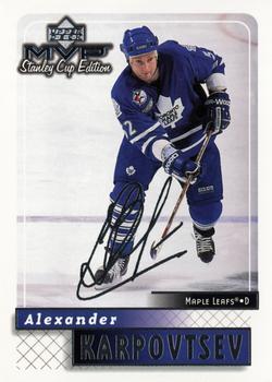 1999-00 Upper Deck MVP Stanley Cup Edition - Silver Script #180 Alexander Karpovtsev Front