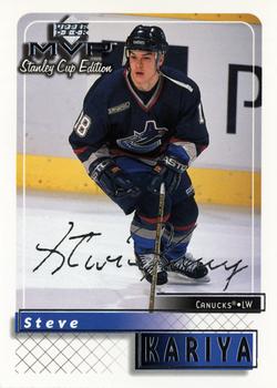 1999-00 Upper Deck MVP Stanley Cup Edition - Silver Script #181 Steve Kariya Front
