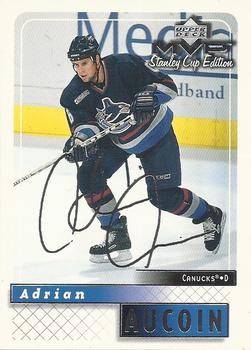 1999-00 Upper Deck MVP Stanley Cup Edition - Silver Script #184 Adrian Aucoin Front