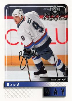 1999-00 Upper Deck MVP Stanley Cup Edition - Silver Script #187 Brad May Front