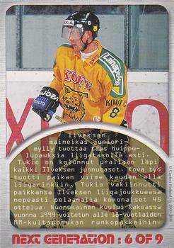 2000-01 Cardset Finland - Next Generation Turku Expo #6 Arto Tukio Back