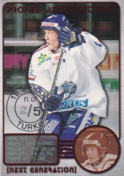 2000-01 Cardset Finland - Next Generation Turku Expo #7 Antti Miettinen Front