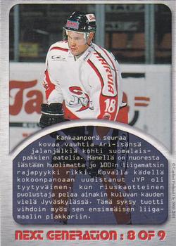 2000-01 Cardset Finland - Next Generation Turku Expo #8 Markus Kankaanperä Back