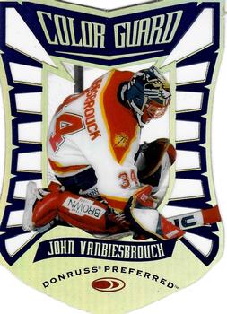 1997-98 Donruss Preferred - Color Guard Promo #4 John Vanbiesbrouck Front