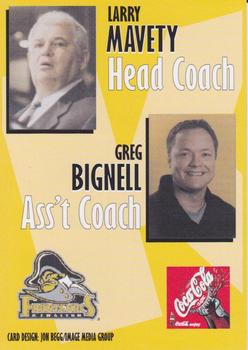 2000-01 Kingston Frontenacs (OHL) #NNO Larry Mavety / Greg Bignell Back