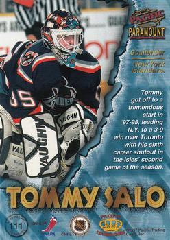 1997-98 Pacific Paramount - Copper #111 Tommy Salo Back