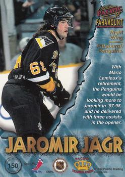 1997-98 Pacific Paramount - Copper #150 Jaromir Jagr Back