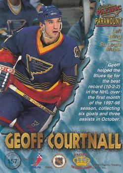 1997-98 Pacific Paramount - Copper #157 Geoff Courtnall Back