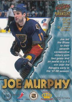 1997-98 Pacific Paramount - Copper #160 Joe Murphy Back