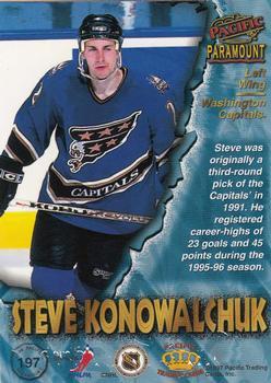 1997-98 Pacific Paramount - Copper #197 Steve Konowalchuk Back