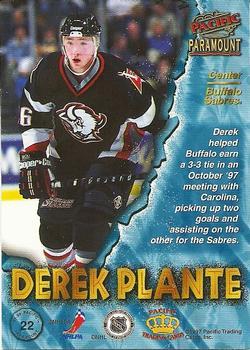 1997-98 Pacific Paramount - Silver #22 Derek Plante Back