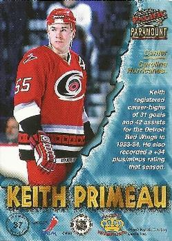 1997-98 Pacific Paramount - Silver #37 Keith Primeau Back