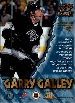 1997-98 Pacific Paramount - Silver #89 Garry Galley Back