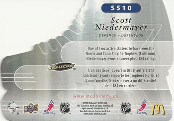 2008-09 Upper Deck McDonald's - Speed Skaters #10 Scott Niedermayer Back