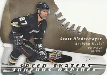 2008-09 Upper Deck McDonald's - Speed Skaters #10 Scott Niedermayer Front